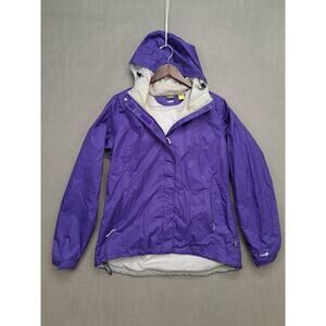 Cabelas 4Most Repel Windbreaker Women’s Large Purple Hooded Waterproof Jacket
